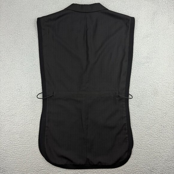 Wear Salad Vest Womens One Size Black Open Side Blazer Jacket Poncho Mens Unisex - Picture 2 of 10